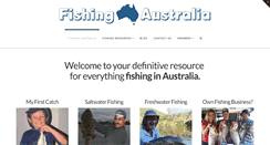 Desktop Screenshot of fishingaustralia.com.au